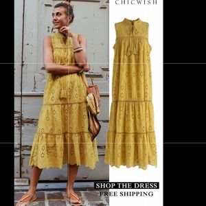 Chicwish yellow dress